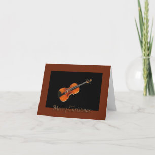 De Festividades Cartão do violino do Feliz Natal