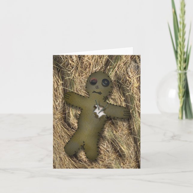 De Festividades Cartão Doll Voodoo Unvalentine (Frente)