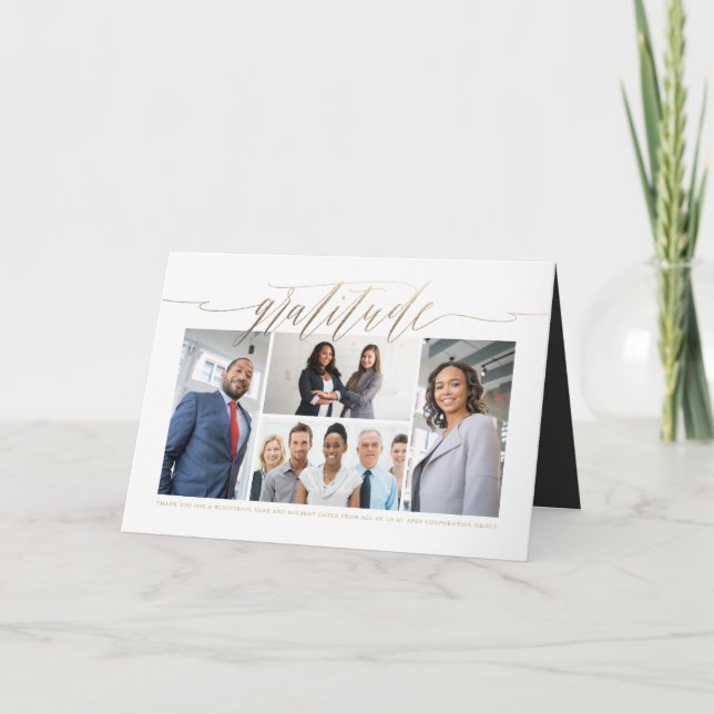 De Festividades Cartão Dourado do feriado do negócio da foto do (Frente)