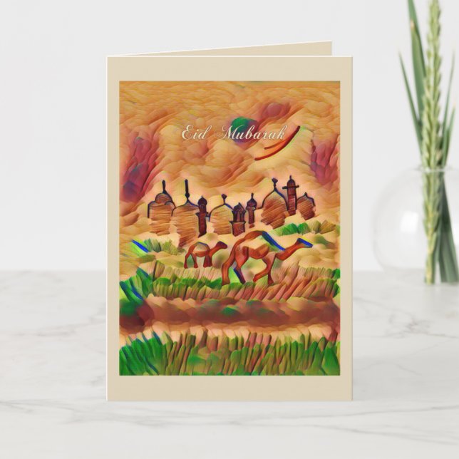 De Festividades Cartão Eid mubarak (Frente)