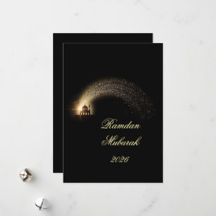 De Festividades Cartão Elegante Personalizado Ramadan Mubarak 2026