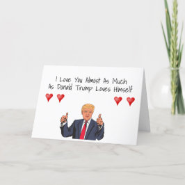 De Festividades Cartão engraçado do Dia dos Namorados do Donald Tr