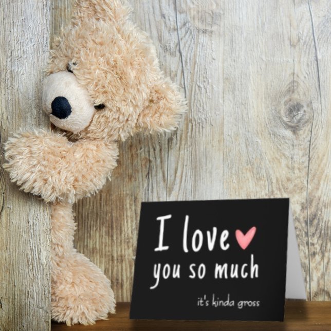 De Festividades Cartão engraçado do Dia dos Namorados Eu te amo Pr (Funny I Love You Valentine's Day Card)