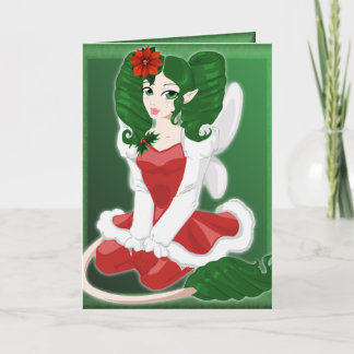 De Festividades Cartão Faerie Natal