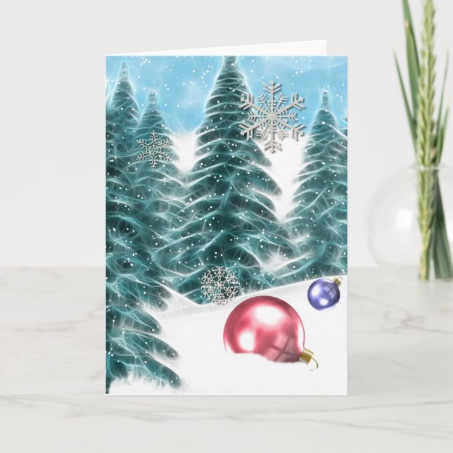 De Festividades Cartão Fantasy Holiday (Frente)