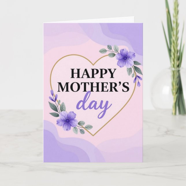 De Festividades Cartão Feliz Dia das Mães (Frente)