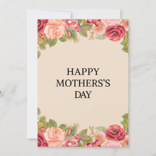 De Festividades Cartão Feliz Dia das Mães - Flores Silvestres Botâ