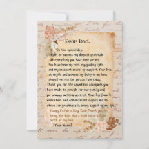 Cartão Feliz Dia dos Pais