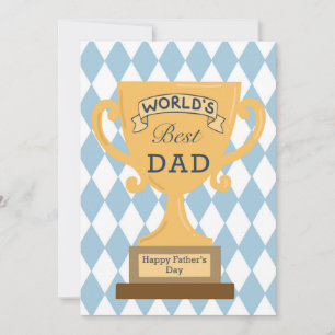 De Festividades Cartão Feliz Dia dos Pais para o Melhor Pai do Mun