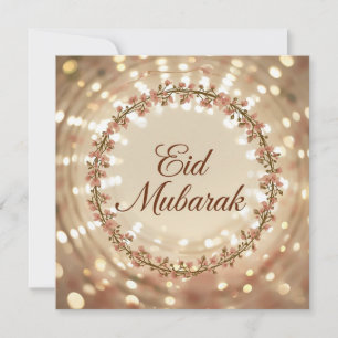 De Festividades Cartão Feliz Eid Mubarak
