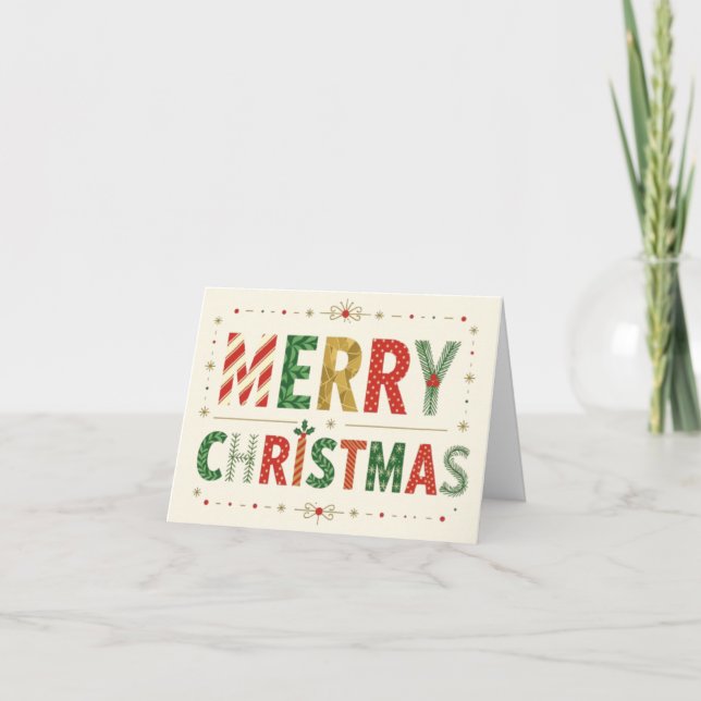 De Festividades Cartão Feliz Natal (Frente)