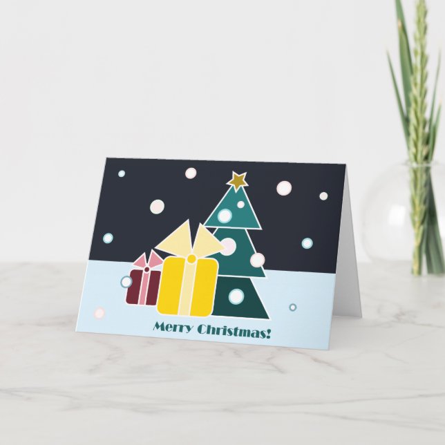 De Festividades Cartão Feliz Natal (Frente)