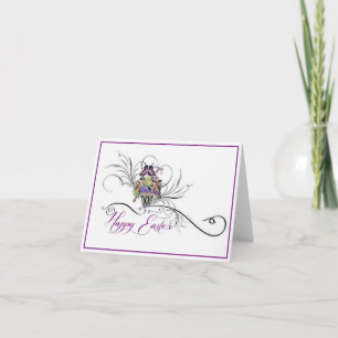 De Festividades Cartão Feliz Páscoa