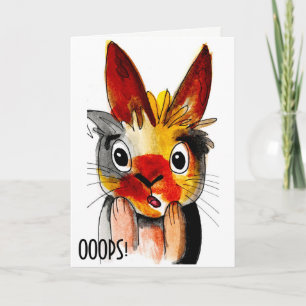 De Festividades Cartão Feliz Páscoa Atrasado-OOOPS!