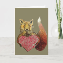 De Festividades Cartão Foxy in Love