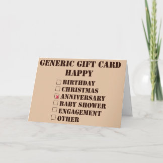 De Festividades Cartão Gift Genérico