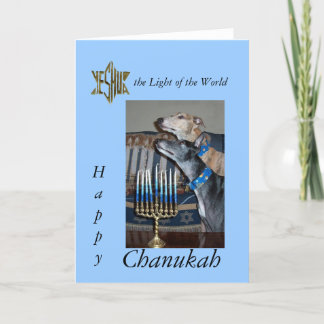 De Festividades Cartão Greyhound Messianic chanukah