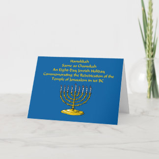 De Festividades Cartão Hanukkah