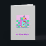 De Festividades Cartão Hanukkah: "Dreidel"<br><div class="desc">A imagem é um desenho digital de um sonho de Chanucá.</div>