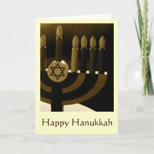 De Festividades Cartão Hanukkah Menorah