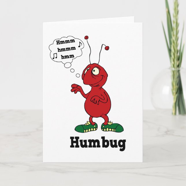 De Festividades Cartão Humbug (Frente)