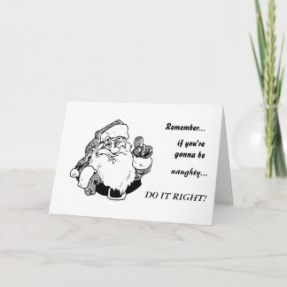 De Festividades Cartão impertinente 01 do papai noel
