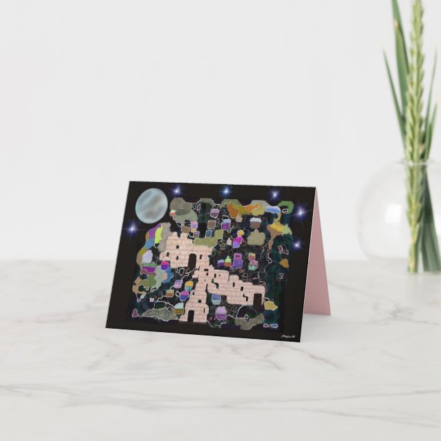 De Festividades Cartão Jerusalém do próximo ano (Frente)