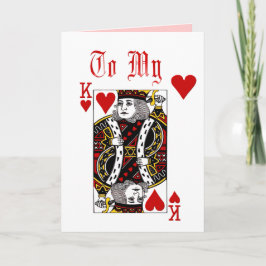 De Festividades Cartão King Of Hearts