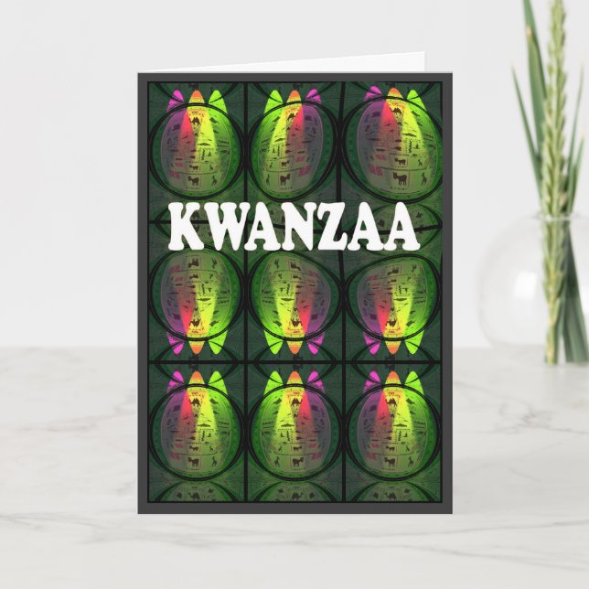 De Festividades cartão Kwanzaa (Frente)