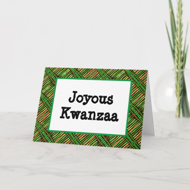 De Festividades Cartão Kwanzaa - Joyous #2 (Frente)