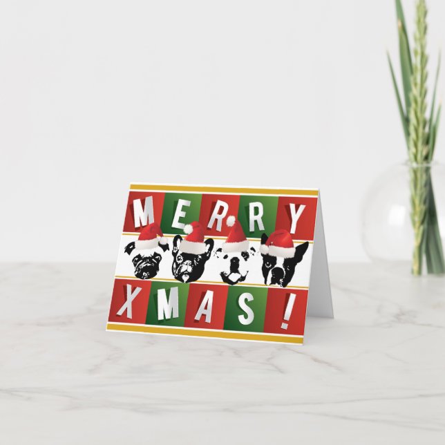 De Festividades Cartão Natal SNORT (Pequeno - 5,6" x 4") (Frente)