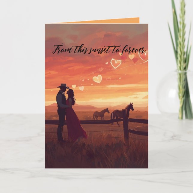 De Festividades Cartão Ocidental do Dia dos Namorados (Frente)