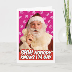De Festividades Cartão para Papais noeis LGBT Gay no Natal
