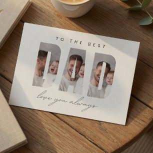 De Festividades Cartão Personalizado com Foto do Papai Melhor Pa