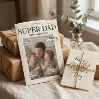 Cartão Personalizado do Dia dos Pais Super Papai –