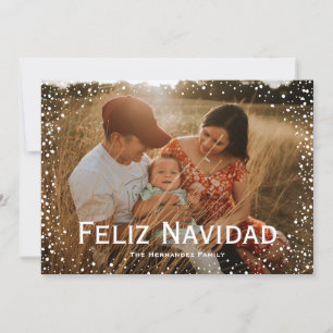De Festividades Cartão Personalizado Feliz Navidad, Foto do cheio 