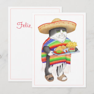 De Festividades Cartão plano WENDELITO espanhol Natal 4.5x6.25