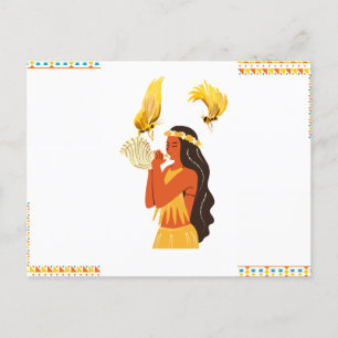 De Festividades Cartão postal