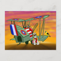 Cartão postal Ace Voador da Primeira Guerra Mundia