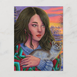 De Festividades cartão postal "Afterglow"