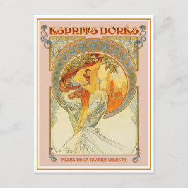 De Festividades Cartão postal - Art Nouveau Esprits Dores