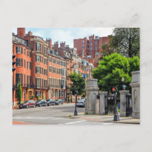 De Festividades Cartão postal Beacon Hill Boston Massachusetts