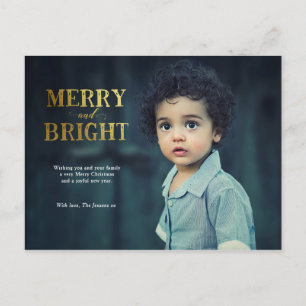De Festividades Cartão postal da família Feliz e Bright Christmas