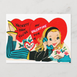 De Festividades Cartão postal da Namorados Vintage