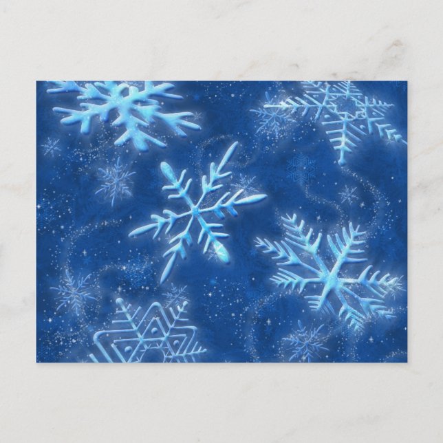 De Festividades Cartão Postal Deixe Nevar (Frente)