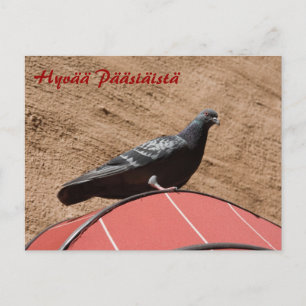 De Festividades Cartão postal do Felz pascoa pombo