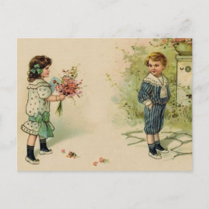 De Festividades Cartão postal do Namorados Vintage