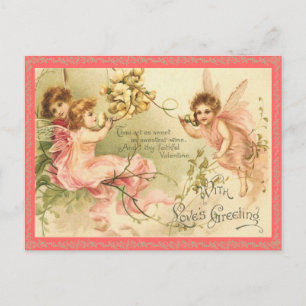 De Festividades Cartão postal do Namorados Vintage