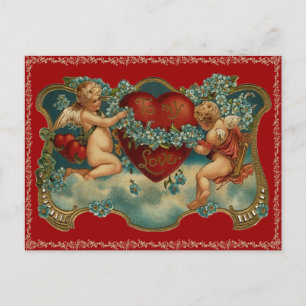 De Festividades Cartão postal do Namorados Vintage