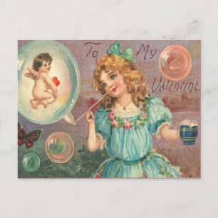 De Festividades Cartão postal do Namorados Vintage